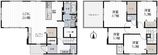 堺市北区野遠町の新築一戸建