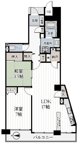 ファミリーハイツ上野芝3番館