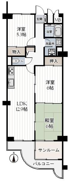 エバーグリーン金剛二号棟