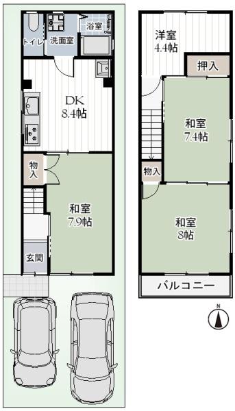 堺市東区日置荘西町６丁の中古一戸建て