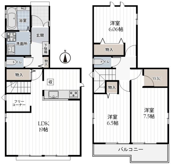 松原市天美我堂３丁目の新築一戸建