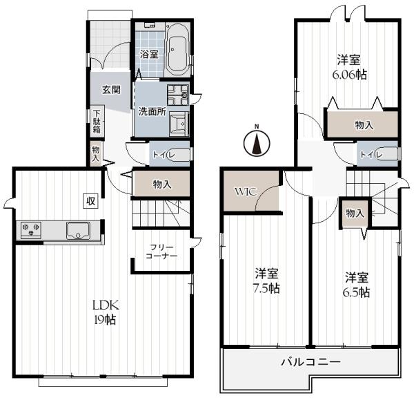 松原市天美我堂３丁目の新築一戸建