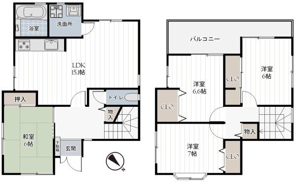 堺市北区金岡町の中古一戸建