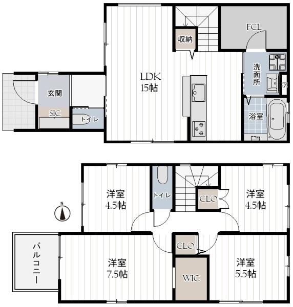堺市北区百舌鳥梅町１丁の新築一戸建
