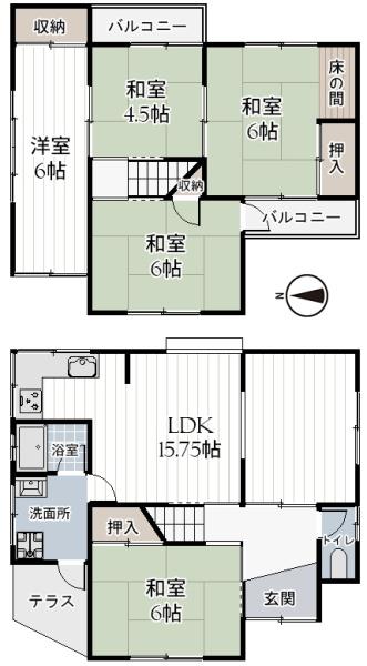 松原市天美我堂４丁目の中古一戸建