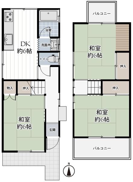 堺市堺区楠町３丁の中古一戸建て