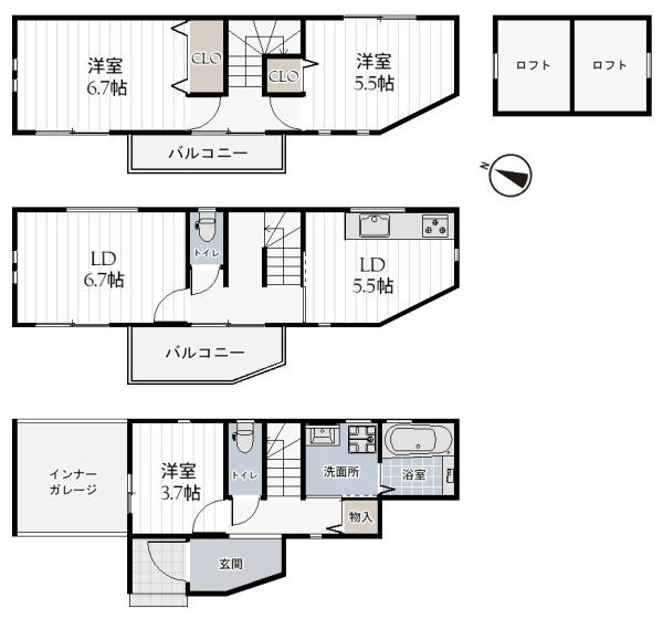 堺市西区神野町１丁の新築一戸建