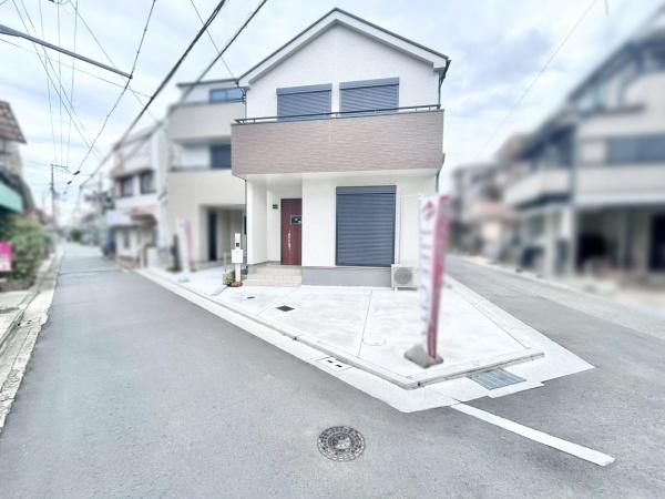 堺市東区日置荘西町1丁の新築一戸建(前面道路含む現地写真)