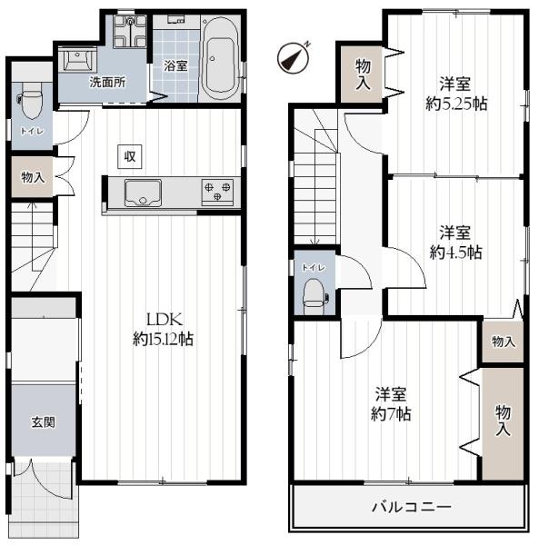 堺市東区日置荘西町１丁の新築一戸建