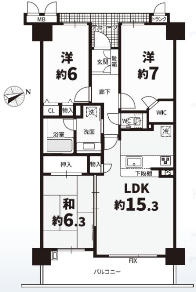 ソフィア泉ヶ丘パークヴェール(間取り)