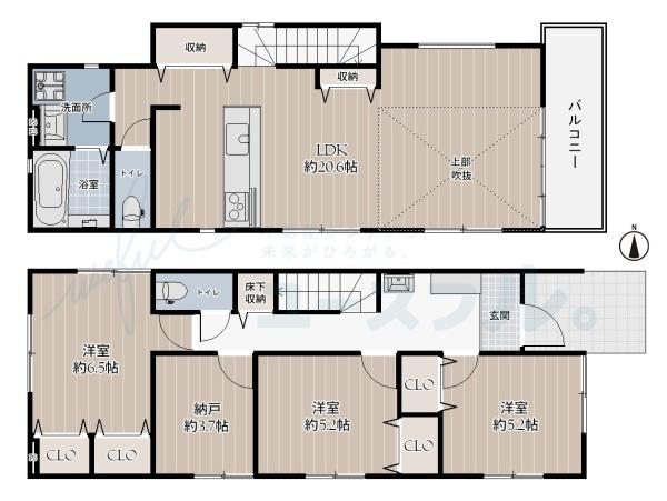 堺市東区北野田の新築一戸建