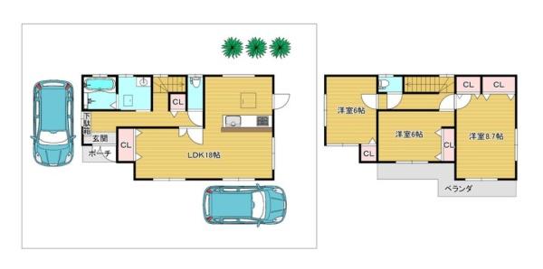 堺市中区大野芝町の中古一戸建