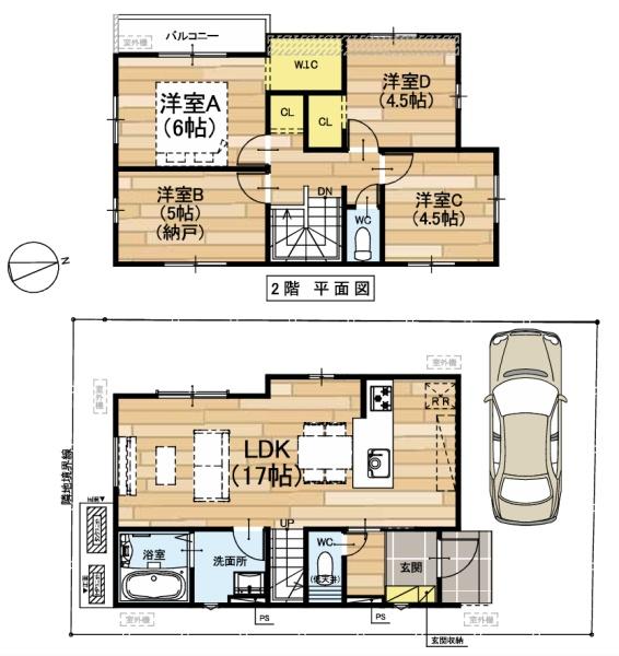 堺市東区北野田の新築一戸建