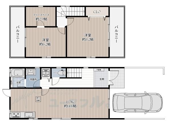 堺市北区南花田町の中古一戸建