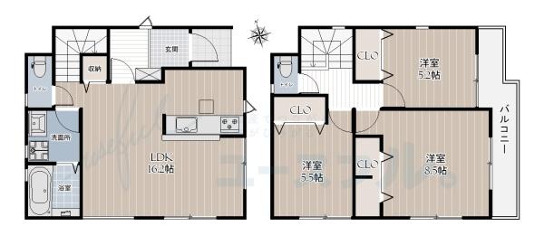 堺市中区楢葉の新築一戸建