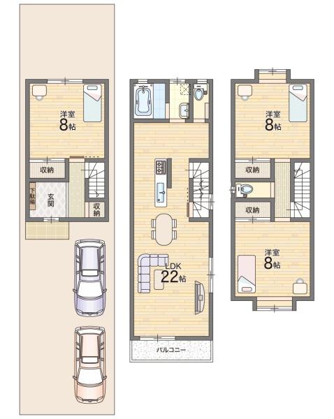 大阪市東住吉区桑津４丁目の中古一戸建