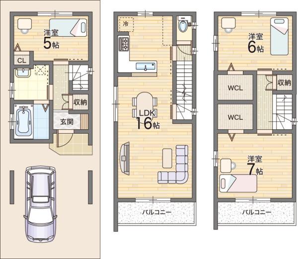 守口市金田町３丁目の新築一戸建