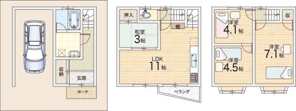 東大阪市衣摺３丁目の中古一戸建