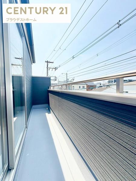 大阪市平野区加美鞍作3丁目の新築一戸建(バルコニー)