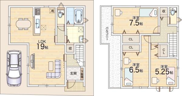 寝屋川市葛原１丁目の新築一戸建