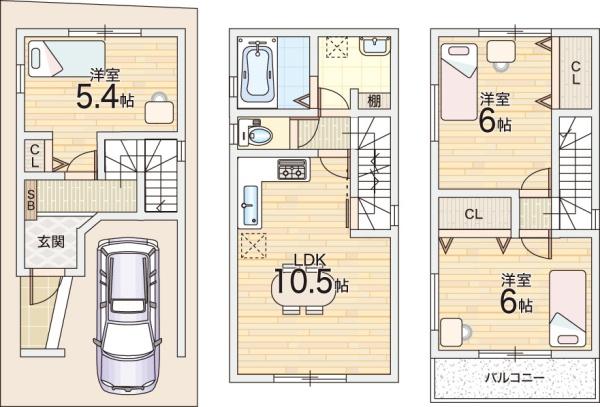 大阪市淀川区三津屋北２丁目の新築一戸建