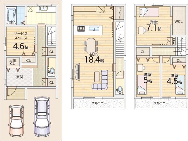 摂津市別府２丁目の新築一戸建