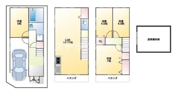 大阪市東淀川区下新庄４丁目の中古一戸建て