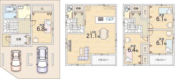 大阪市港区八幡屋４丁目の土地