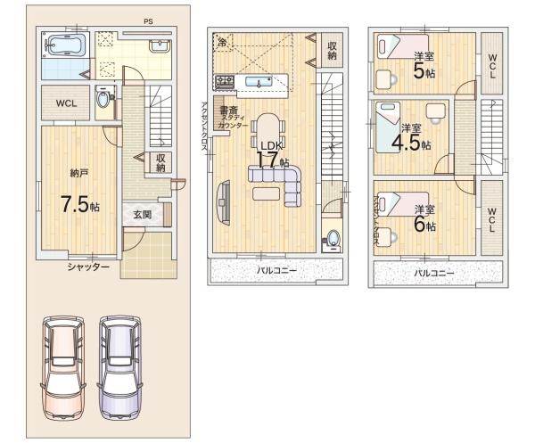 大阪市平野区西脇1丁目の新築一戸建