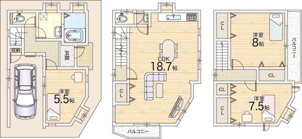 大阪市東淀川区大道南１丁目の中古一戸建