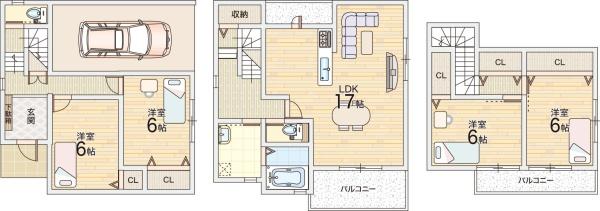 東大阪市日下町８丁目の新築一戸建