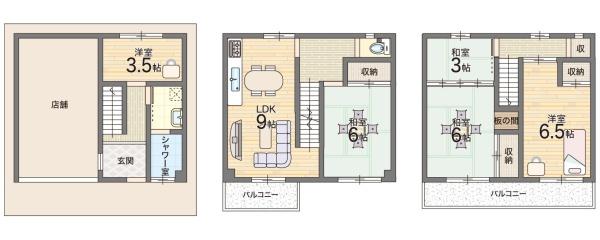 東大阪市三ノ瀬１丁目の中古一戸建
