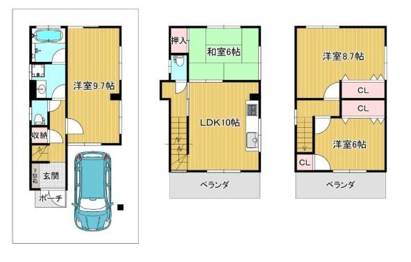 東大阪市高井田西１丁目の中古一戸建て