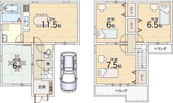 東大阪市楠根３丁目の中古一戸建て