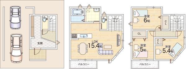 枚方市小倉東町の新築一戸建
