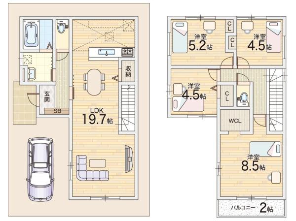 摂津市鳥飼下２丁目の新築一戸建