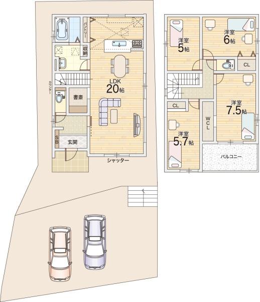 枚方市菊丘町の新築一戸建