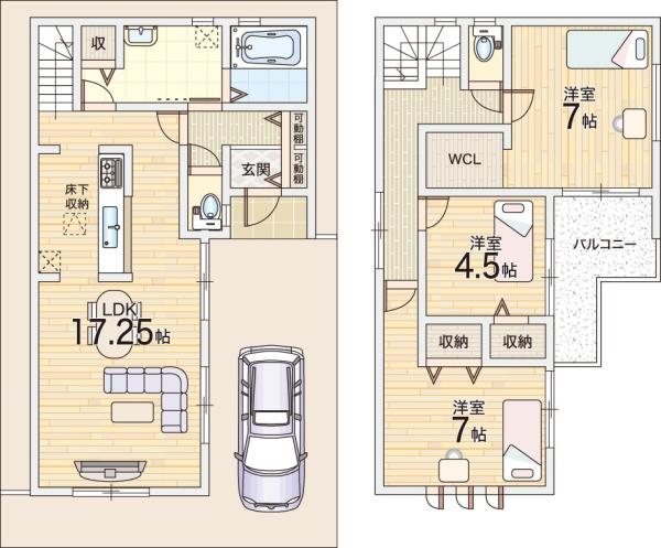 門真市島頭４丁目の新築一戸建