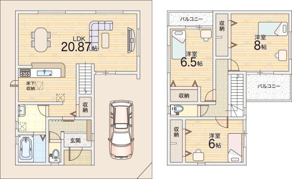 大阪市東住吉区照ケ丘矢田３丁目の新築一戸建