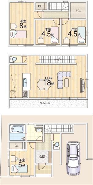寝屋川市春日町の新築一戸建