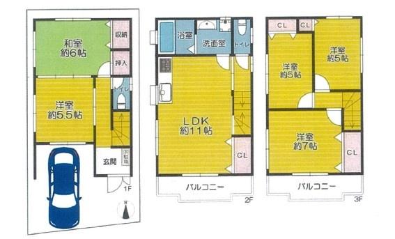 大阪市鶴見区鶴見１丁目の中古一戸建