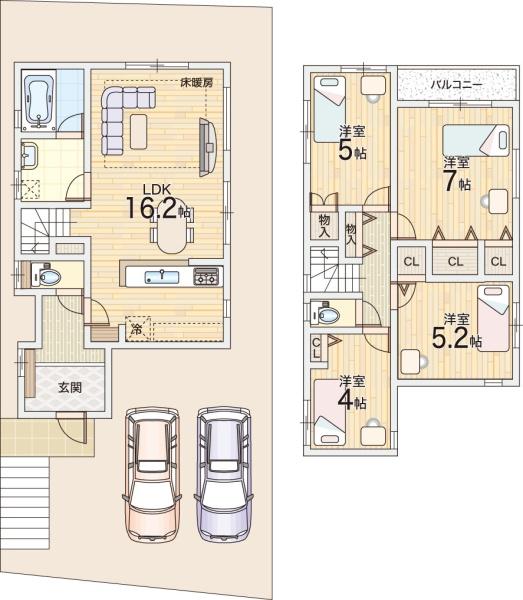 枚方市印田町の新築一戸建