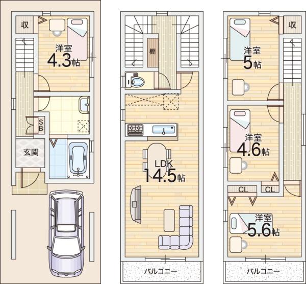 大阪市大正区鶴町３丁目の土地