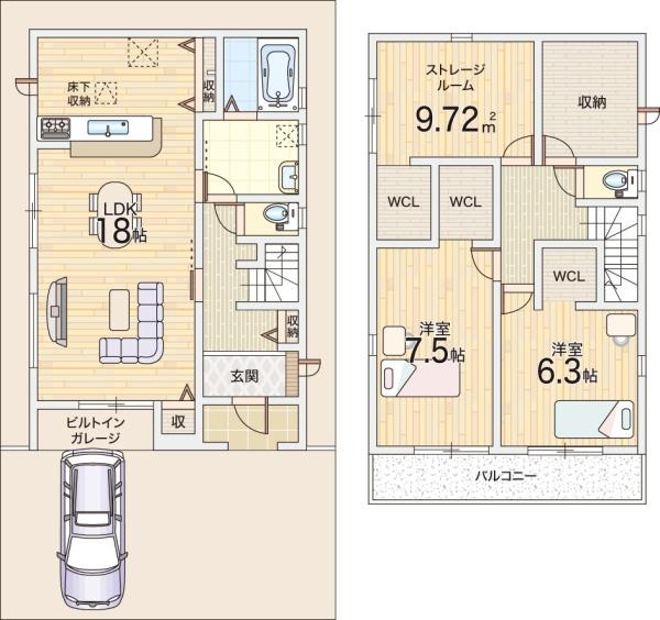 枚方市牧野下島町の新築一戸建