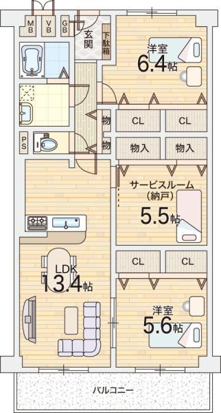 日商岩井野江マンション