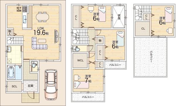 八尾市南木の本２丁目の新築一戸建