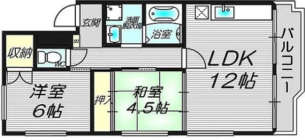 グランディ栄町　富田駅歩17分鉄骨３F