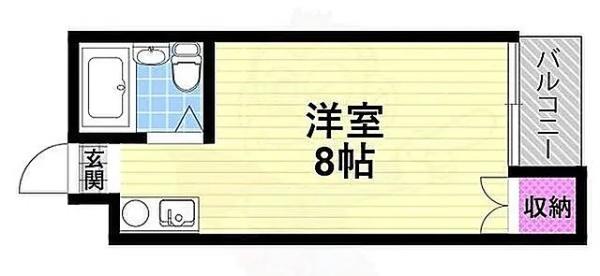 「コスモハイツ」JR「鴻池新田」駅歩6分！R×18室