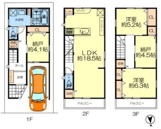 大阪市西区本田４丁目の新築一戸建