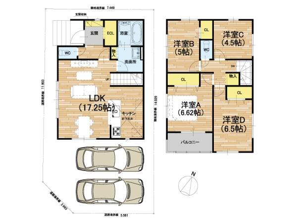 大阪市西淀川区中島１丁目の新築一戸建
